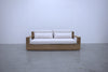 Malaga Teak 2 Seater Sofa Front view