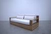 Malaga Teak 2 Seater Sofa Side view