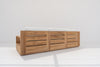Malaga Teak 3 Seater Sofa Back view