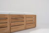 Malaga Teak 3 Seater Sofa Back view