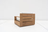 Malaga Teak Single Seater Back view