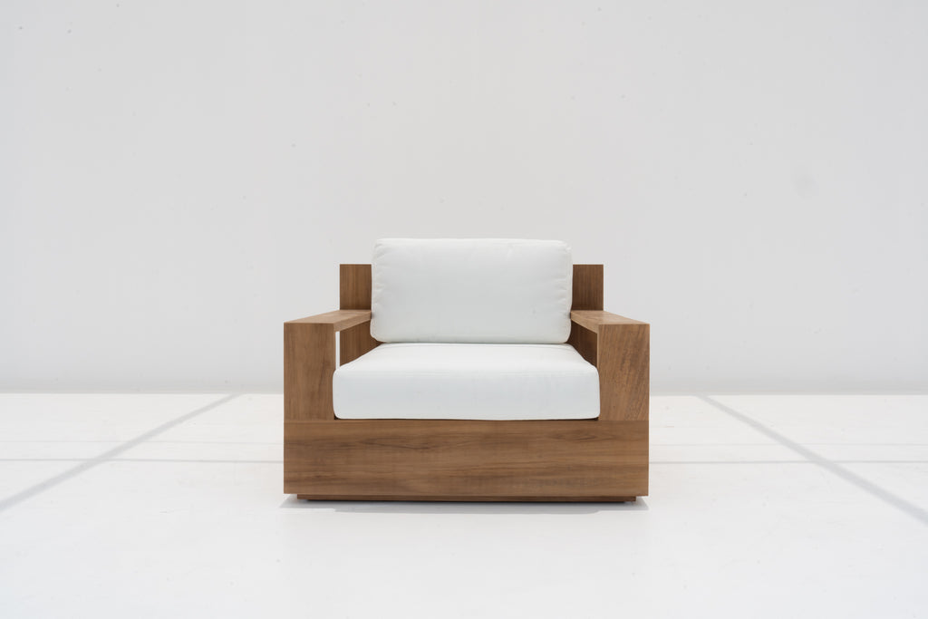Malaga Teak Single Seater Front view