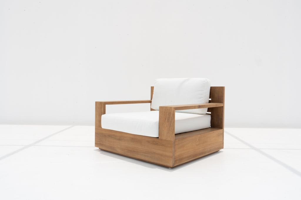 Malaga Teak Single Seater Side view