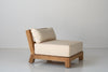 Malta Teak Frame Lounge Chair Perspective View 3