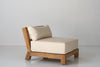Malta Teak Frame Lounge Chair Perspective View 4