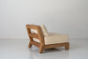 Malta Teak Frame Lounge Chair Perspective View 8