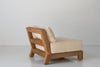 Malta Teak Frame Lounge Chair Perspective View 9
