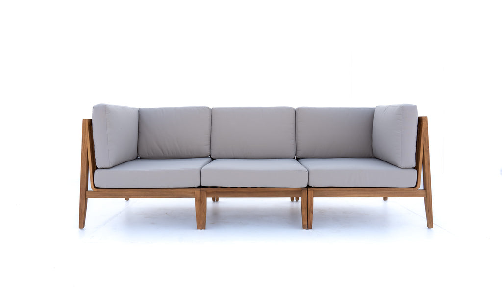 Marbella Teak Sofa Front view