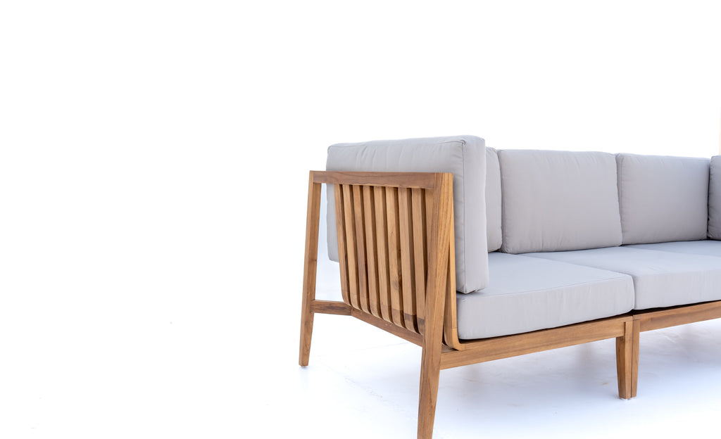 Marbella Teak Sofa Side view