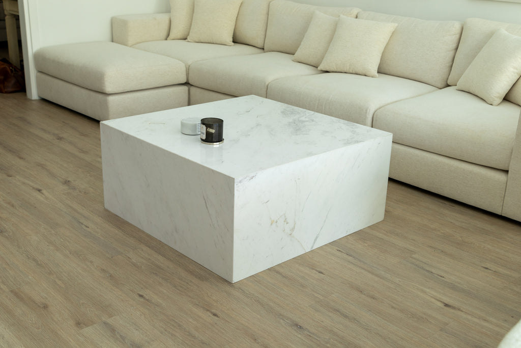 Marble Block Coffee Table