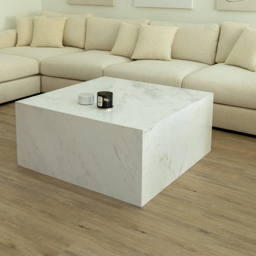 Marble Block Coffee Table