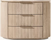 Maren Oak Nightstand Front View 2
