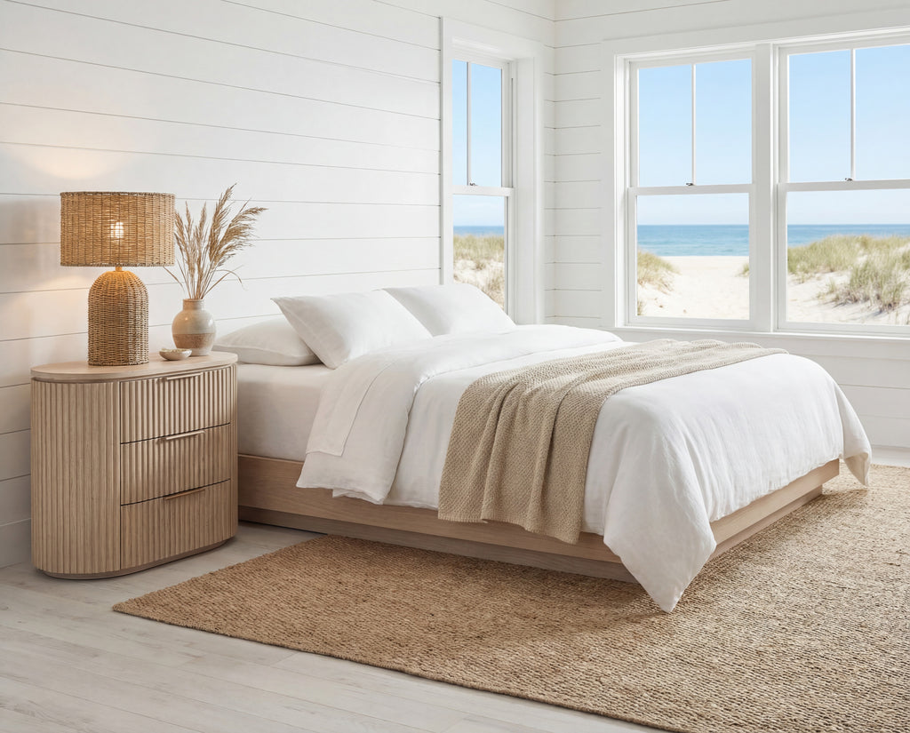 Maren Oak Nightstand Indoor View 3