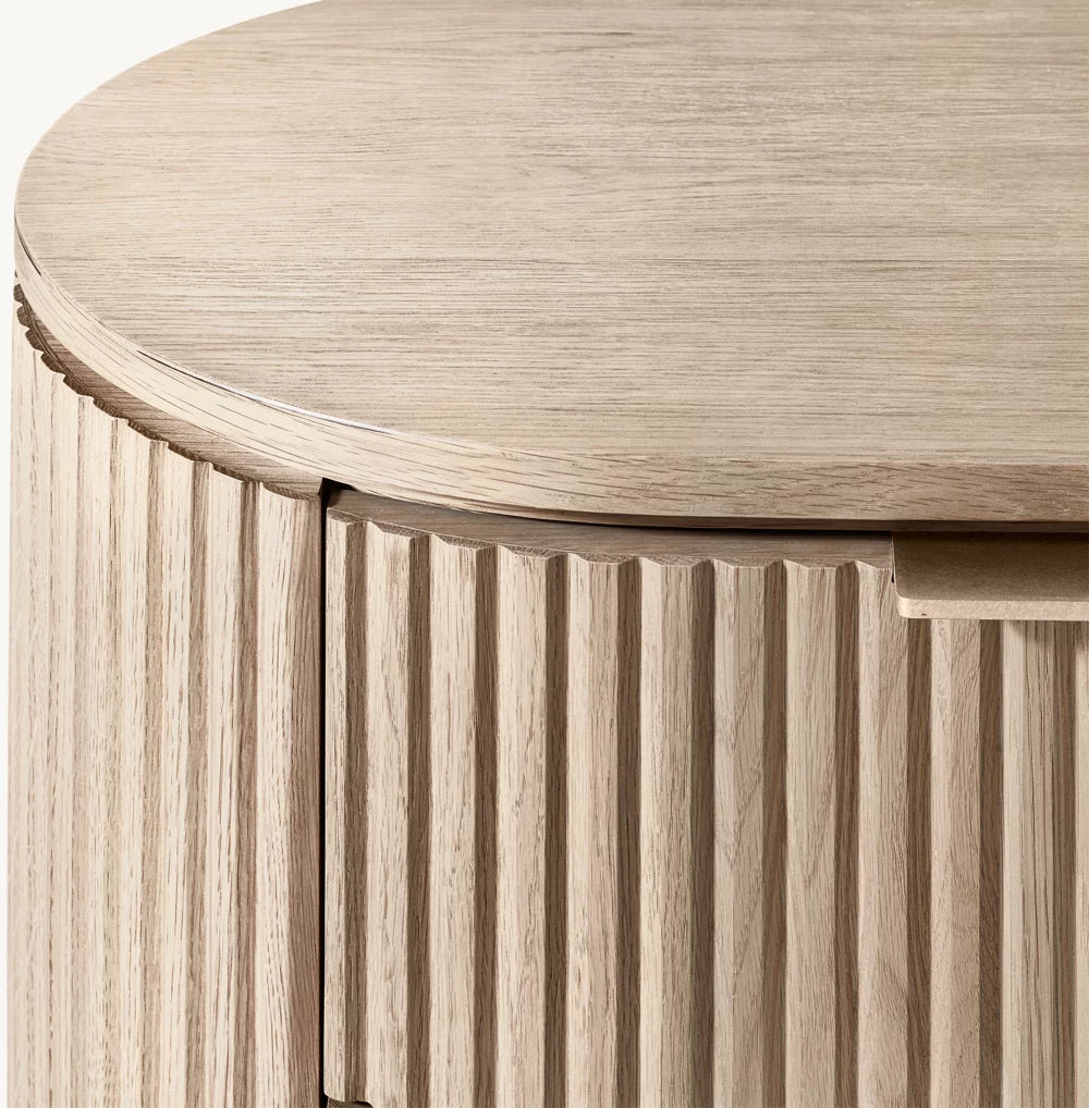 Maren Oak Nightstand Perspective View 2