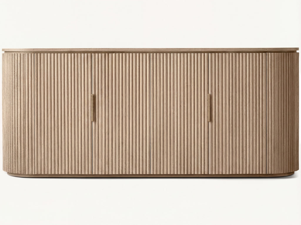 Maren Oak Sideboard Front View 1