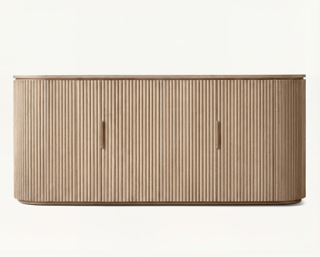 Maren Oak Sideboard Front View 2