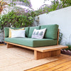 Marion Teak Sofa Customer Home