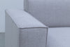Max 2 Seater Sofa with Chaise Close Up Detailed Fabric View