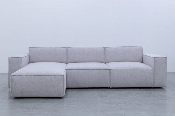 Max 3 Seater Sofa with Chaise Front Perspective View 1