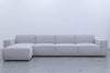 Max 4 Seater Sofa with Chaise Front Perspective View 1