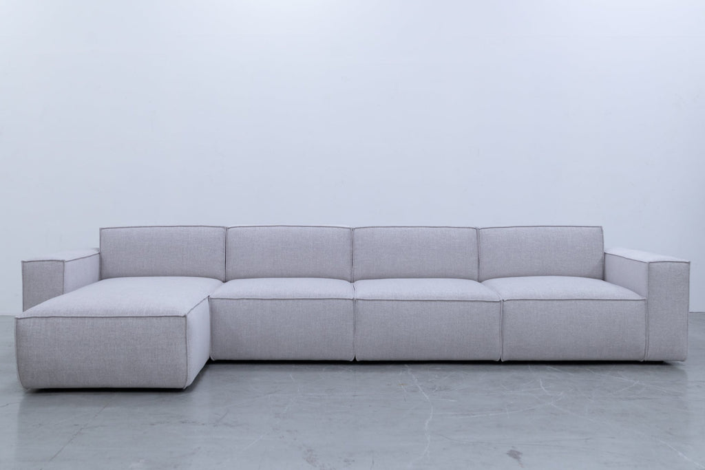 Max 4 Seater Sofa with Chaise Front Perspective View 1