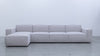 Max 4 Seater Sofa with Chaise Front Perspective View 2