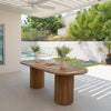 Meadows Oval Teak Dining Table Outdoor View 4