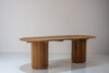 Meadows Oval Teak Dining Table Perspective View 1