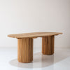 Meadows Oval Teak Dining Table Perspective View 2