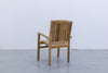 Melborne Teak Stacking Chair Back view