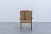Melborne Teak Stacking Chair Back view 2