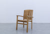 Melborne Teak Stacking Chair Side view