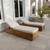 Meridian Teak Sun Lounger Customer Home