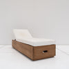 Meridian Teak Sun Lounger Side view