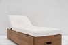 Meridian Teak Sun Lounger Side view