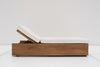 Meridian Teak Sun Lounger Side view
