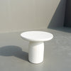 Mesa Microcement Side Table Perspective View 1
