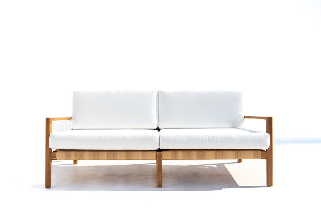 Messina Teak 2-Seater Front view