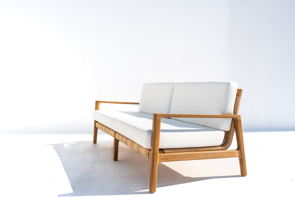 Messina Teak 2-Seater Side view