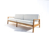 Messina Teak 3 Seater Sofa Side view