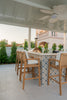 Messina Teak Bar Chair Customer Home