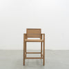Messina Teak Bar Chair Front view