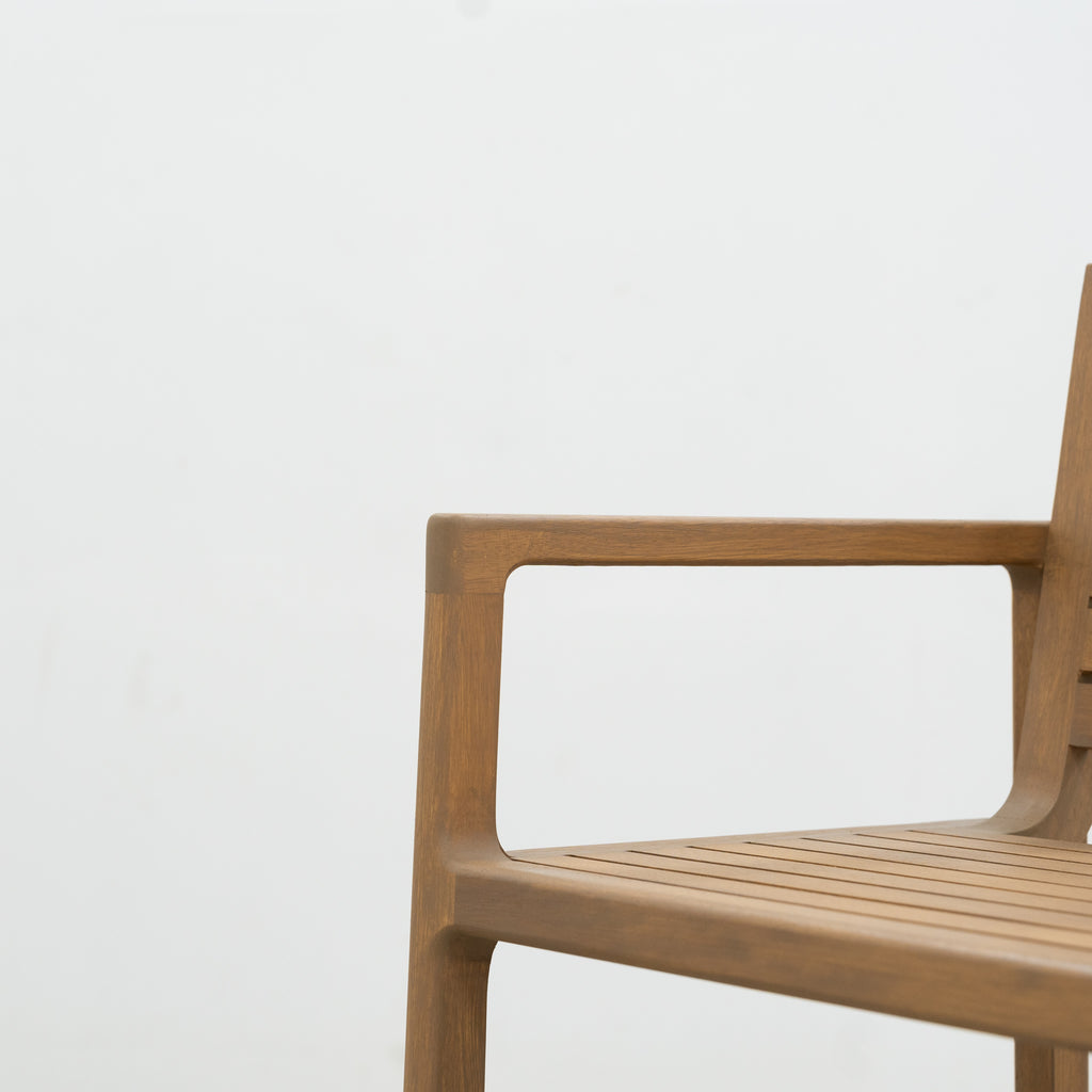 Messina Teak Bar Chair Zoom 4