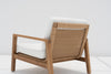 Messina Teak Single Seater Sofa Back view