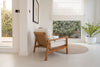 Messina Teak Single Seater Sofa Customer Home