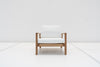 Messina Teak Single Seater Sofa Front view