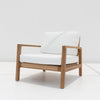 Messina Teak Single Seater Sofa Side view