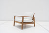 Messina Teak Single Seater Sofa Side view