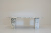 Milano Arabescato Marble Dining Table Front Perspective View 2