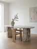 Milano Arabescato Marble Dining Table Indoor Perspective View 2